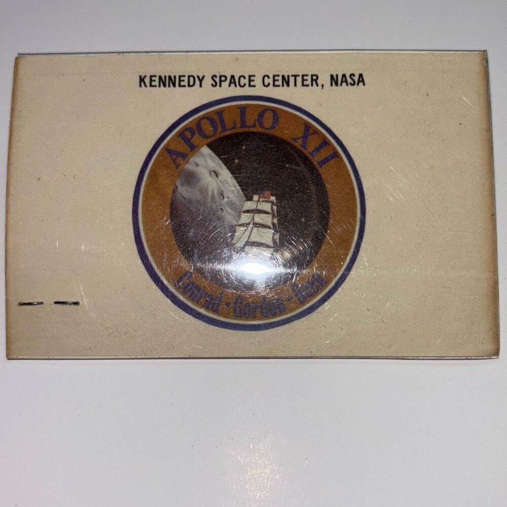 NASA Apollo XII 12 credentials Kennedy Space 1970 #3106 Original Viewing pass